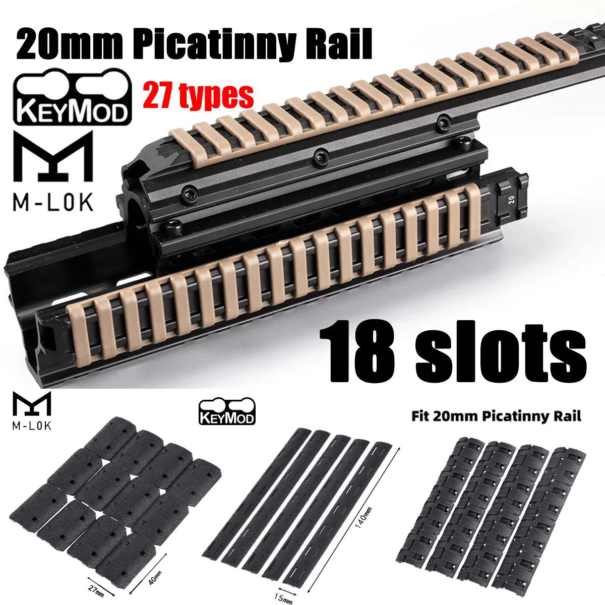 Protector Riel Picatinny 20mm – Cubierta Antideslizante y Térmica - imagen 4
