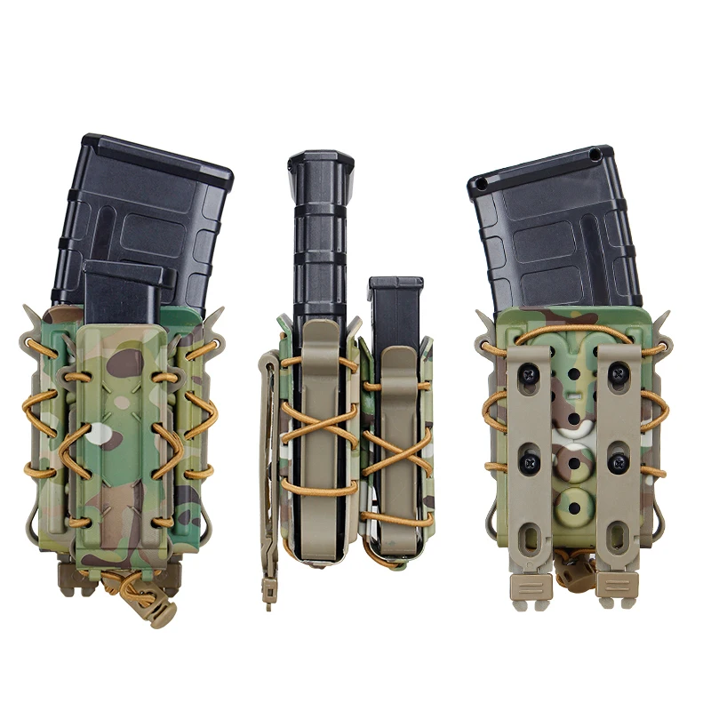 Bolsa táctica para revistas, soporte MOLLE Mag, bolsa para Rifle Mag 5,56, 7,62 9mm, bolsa táctica para pistola Mag Airsoft IDOGEAR - imagen 2