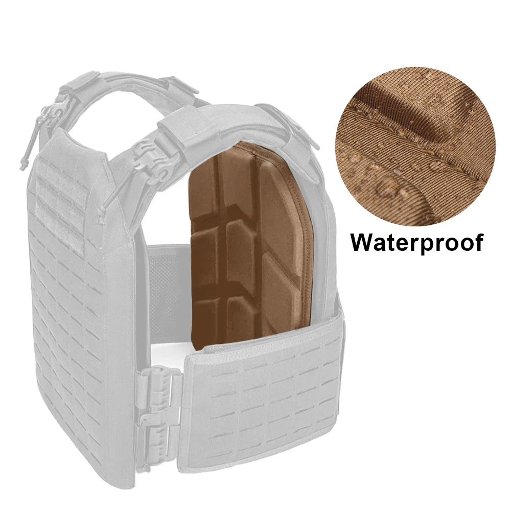 Placas de chaleco EVA, almohadillas de choque de 26x33cm, almohadillas de cojín moldeadas extraíbles para juego de Paintball, almohadilla portadora de placa, 2 uds. - imagen 4