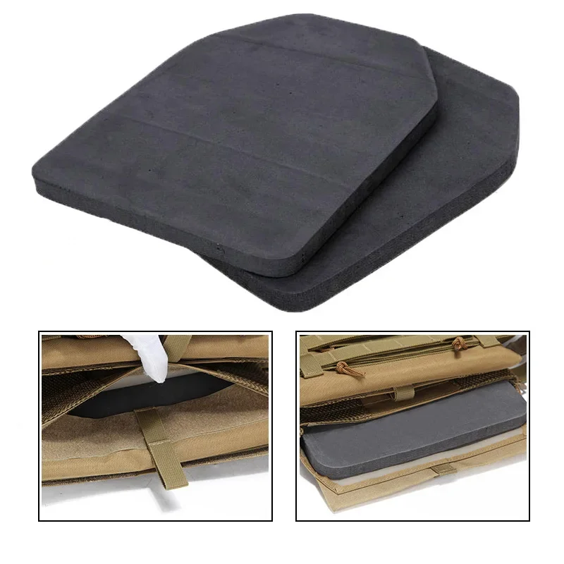 Equipo de soldado táctico Airsoft Wargame, chalecos portadores de cuerpo EVA, placa de choque SAPI, chaleco de caza de espuma simulada, equipo de placas de armadura de 2cm, 2 uds. - imagen 3