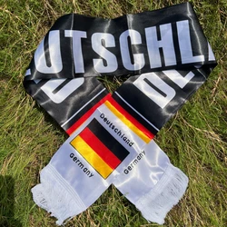 Bufanda con bandera de Francia, España, Italia, 14x130cm, bufanda para fanáticos del Euro, bufanda de la Copa del Mundo, decoración deportiva para vacaciones