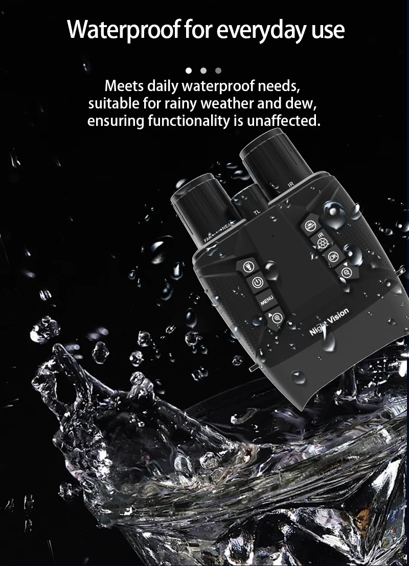 Binocular táctico infrarrojo con Zoom Digital 8X, telescopio 4K UHD 40MP 600M, visión nocturna, cámara de rastreo de caza con batería de 5000MAH - imagen 4