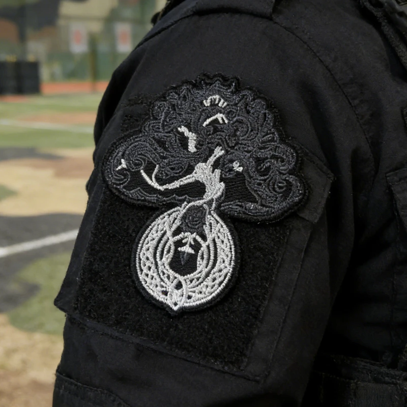 Parches bordados Vintage con diseño de árbol de la vida, parches de brazalete con gancho DIY para chaqueta de mochila, decoración de sombrero - imagen 3