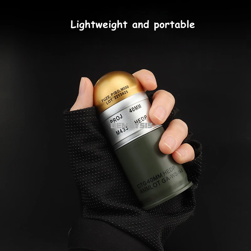 Modelo simulado M433, colección de juguetes de tiro, decoración, modelo de granada, estuche de seguridad, ventilador, colección de juguetes, regalo, Mini caja de almacenamiento, 3 uds. - imagen 5