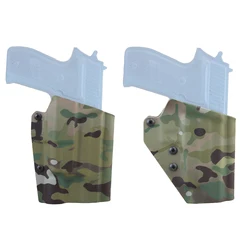 Funda ligera táctica P226 X300, funda OWB de retención ajustable de extracción rápida, adaptador de cinturón de liberación rápida para trabajo y Airsoft