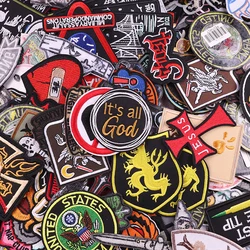 10/20/30/40/50 Uds. Parches bordados de hip hop mezclados al azar para ropa parches termoadhesivos para planchar para pegatinas de costura de sombreros