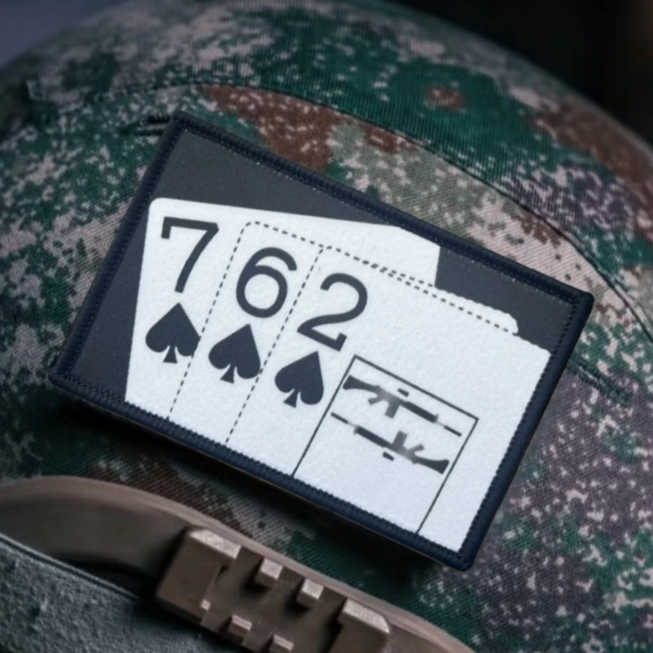 762 naipes divertido insignia de moral parches impresos para ropa táctica militar soldado brazalete gancho bucle mochila pegatinas
