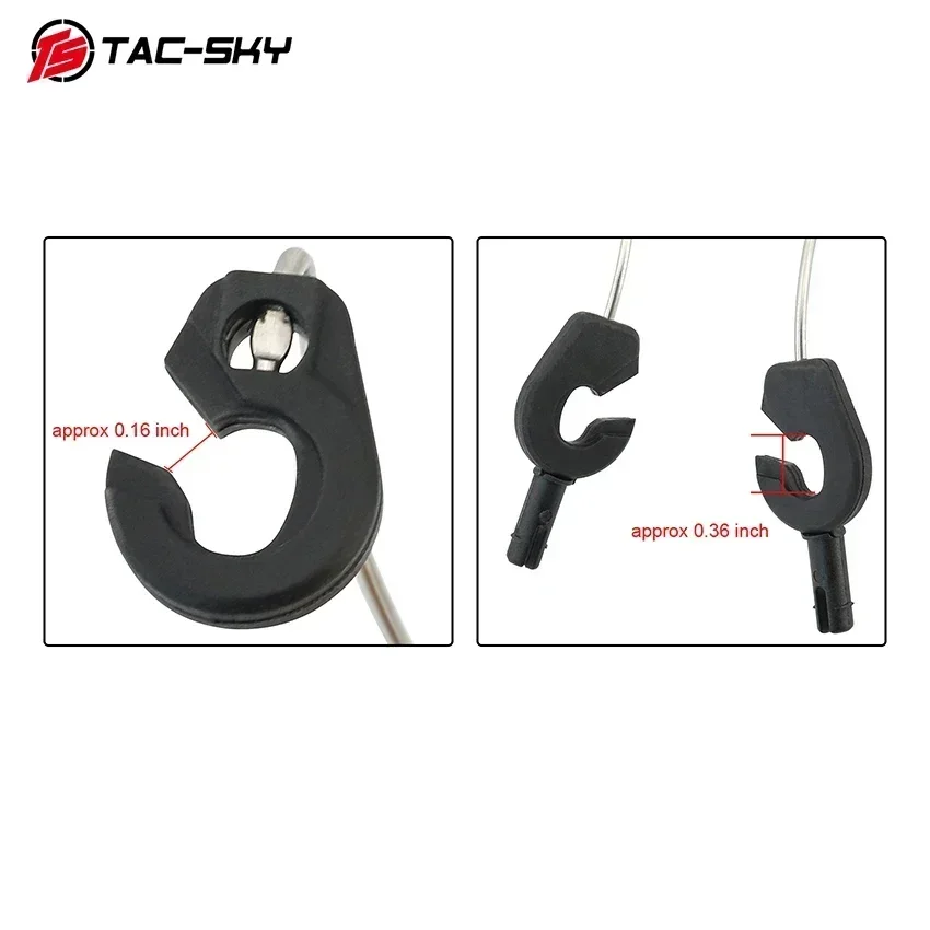 TAC-SKY táctico C2 C3 diadema trasera accesorios para auriculares tácticos COMTAC protección activa para los oídos auriculares de tiro Airsoft - imagen 5