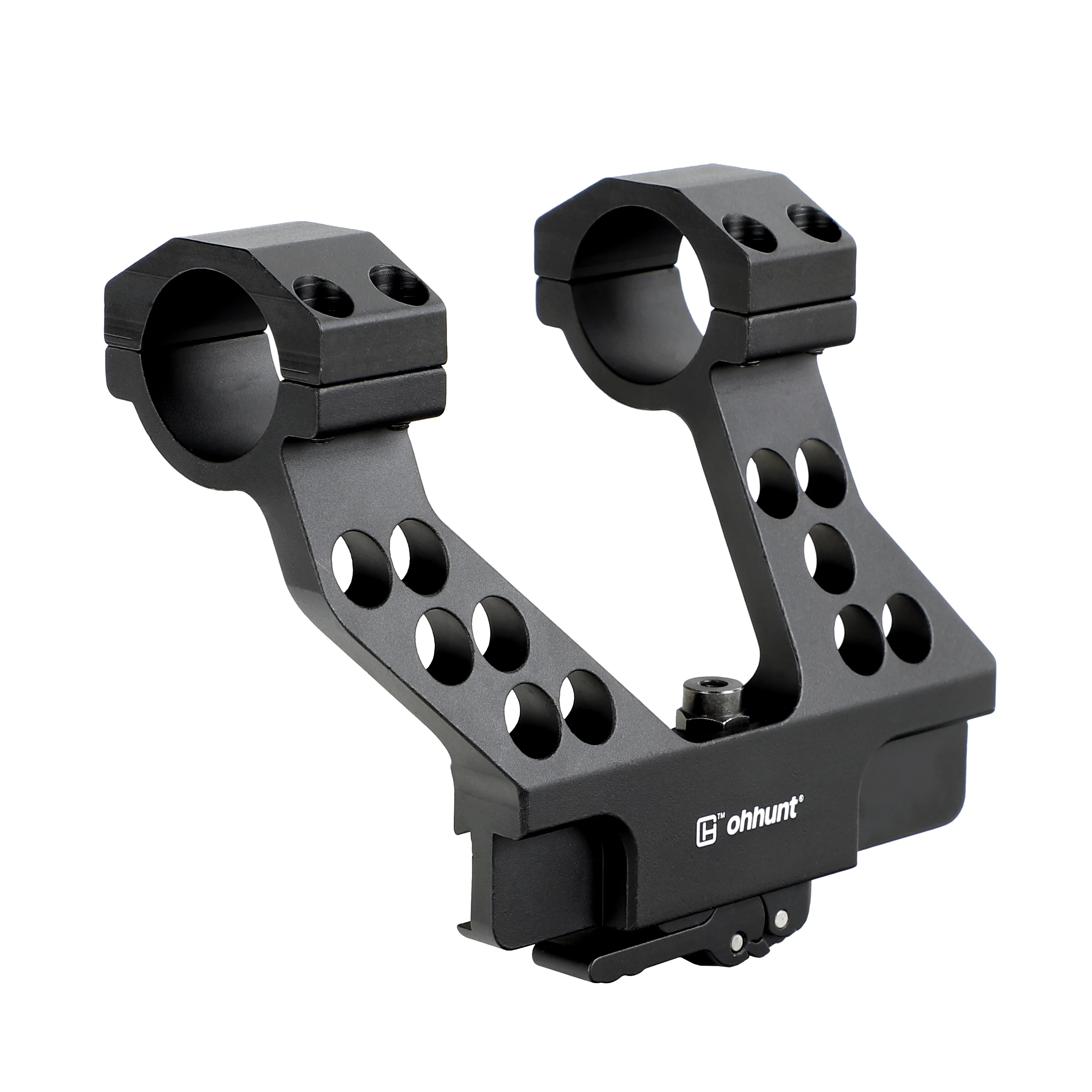 AQzxdc-accesorios tácticos para Airsoft, montaje de alcance de riel lateral AK con anillo Integral de 25,4mm y 30mm, sistema de separación rápida - imagen 2