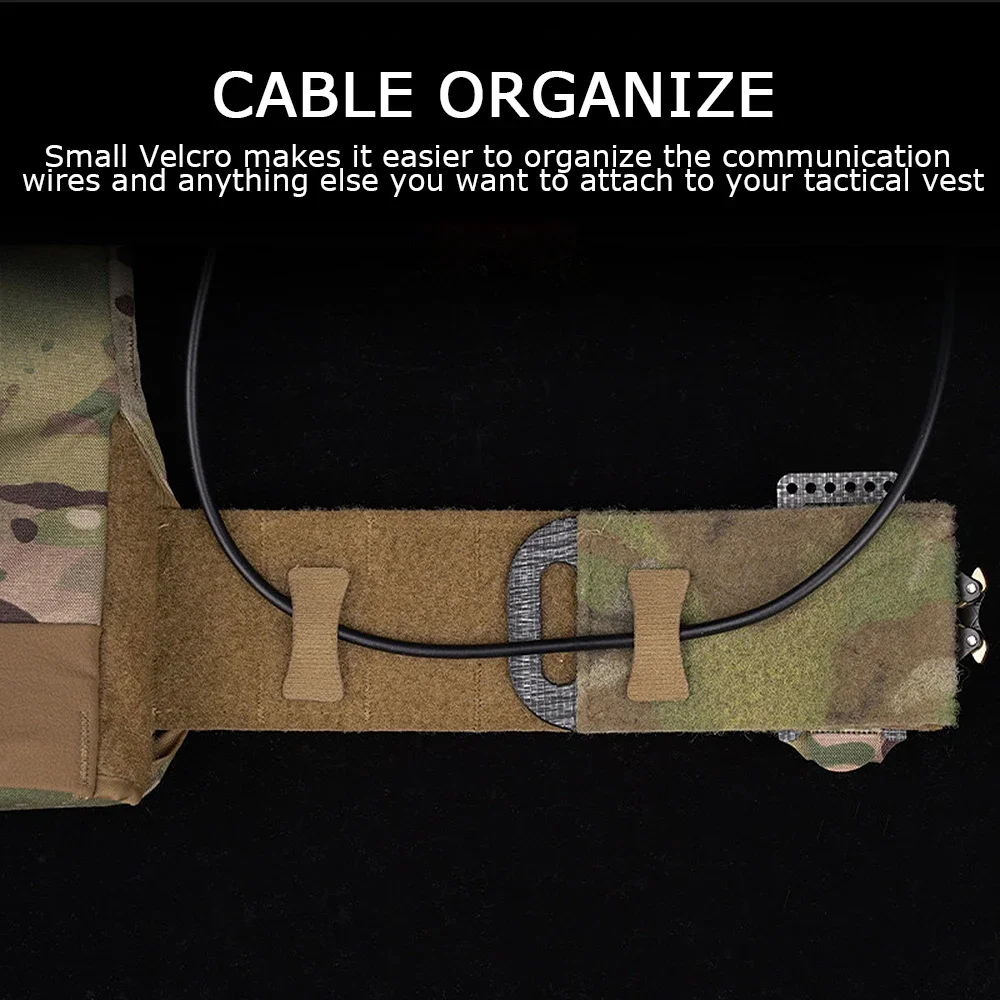 8 Uds correas de sujeción tácticas organizador de cables para cascos rápidos, Kit de gestión de cables para cables de comandos NVG almacenamiento de cables recogido - imagen 5