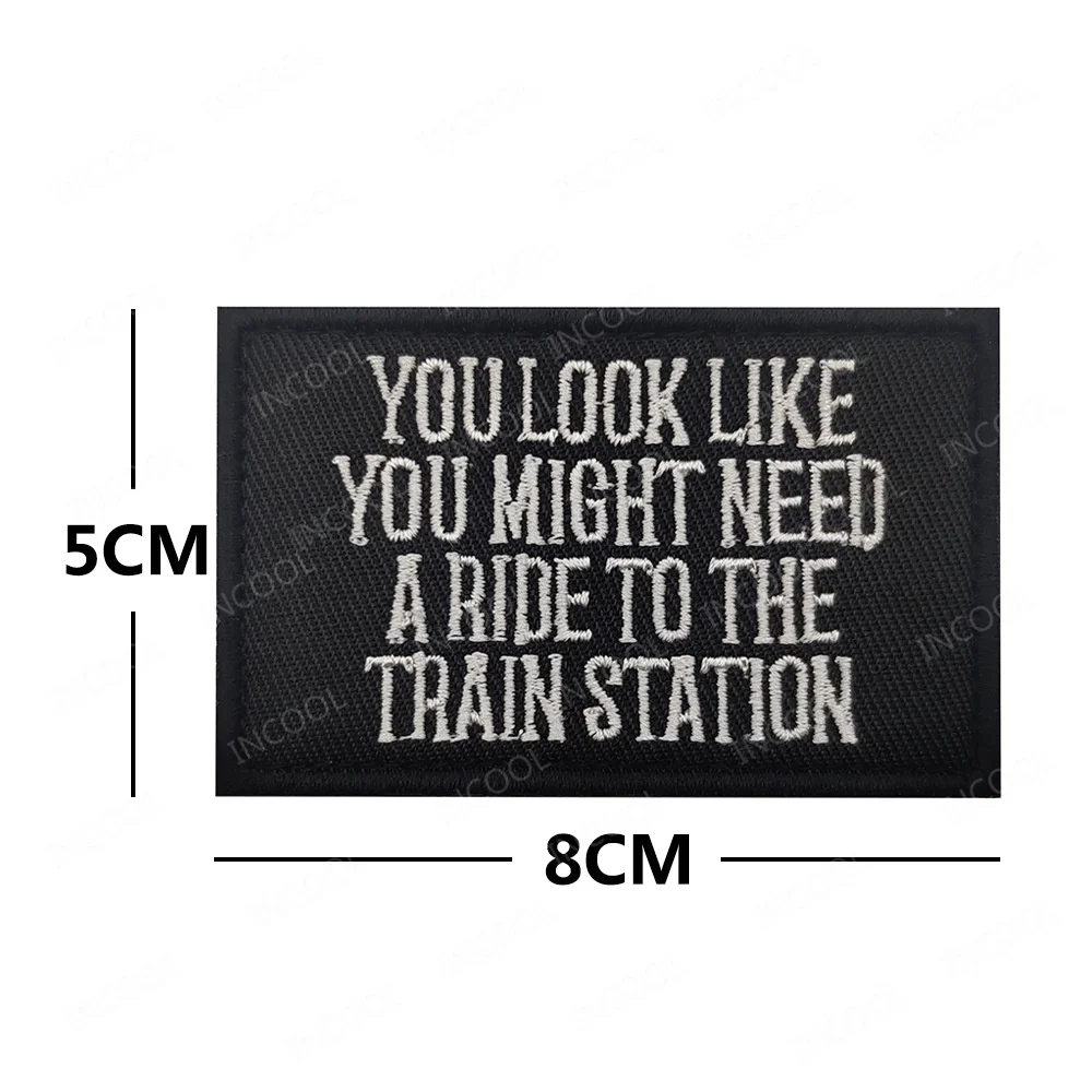 Parche de palabras con eslogan, frases motivacionales, parches de motorista, apliques de pegatina, insignias de tira de Chevron para ropa - imagen 3