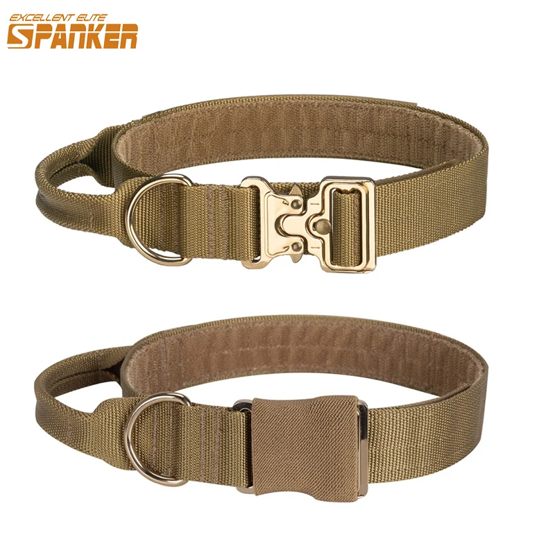 EXCELENTE COLLAR táctico para perros ELITE SPANKER, collares para perros de entrenamiento al aire libre, nailon duradero, ajustable para Golden Retriever GSD