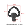 Heart type QD buckle