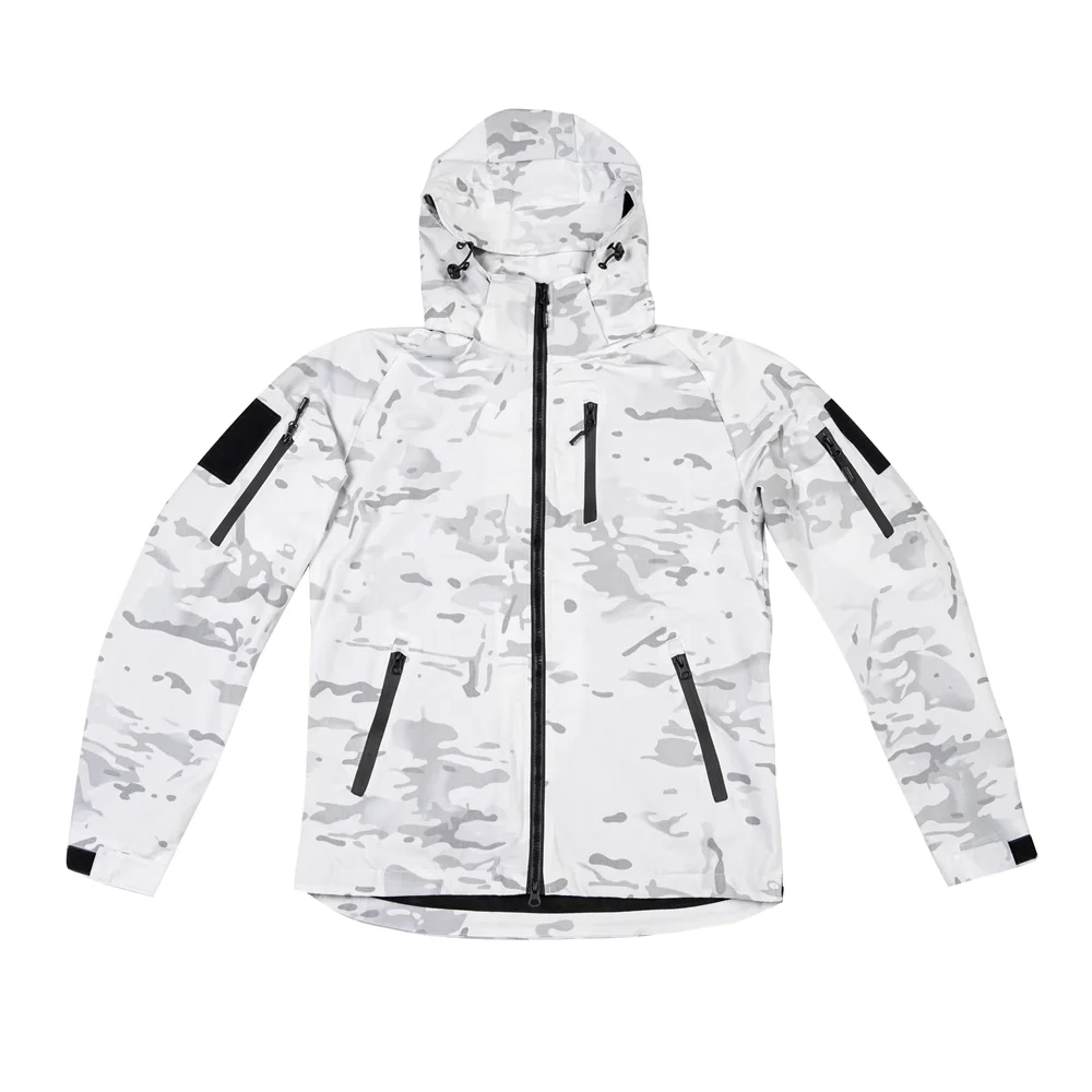 Abrigo táctico de poliéster y algodón MCAP, abrigo blanco de camuflaje para nieve, desplazamientos al aire libre, primavera y otoño, Top táctico para hombres y mujeres - imagen 2