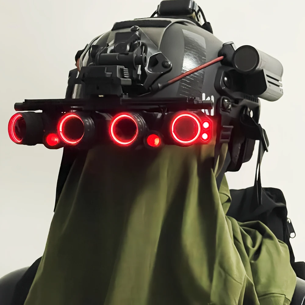 Dispositivo táctico de visión nocturna de seis ojos, modelo de edición luminosa, traje para exteriores, conjunto completo Airsoft - imagen 2
