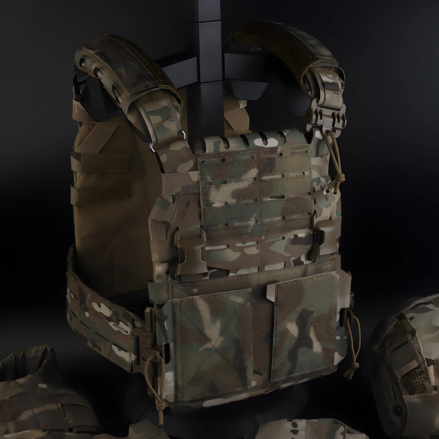 ARC V2 Plate Carrier Chaleco táctico modular ultraligero Compatibilidad Molle de liberación rápida para MILSIM Airsoft y entrenamiento - imagen 2