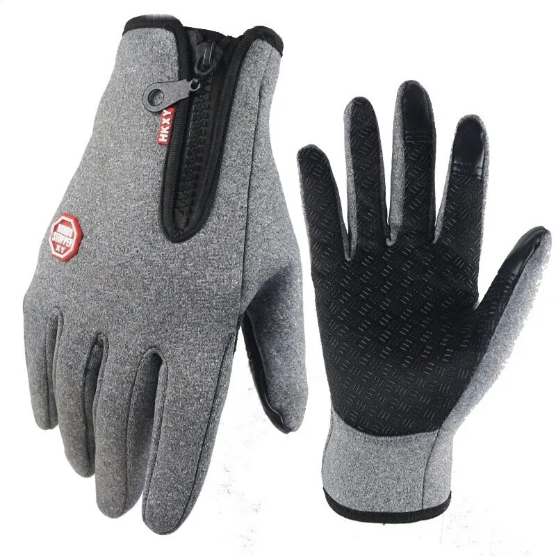 Guantes de lana de invierno para hombres y mujeres con pantalla táctil cálidos para ciclismo al aire libre conducción guantes resistentes al frío guantes antideslizantes a prueba de viento