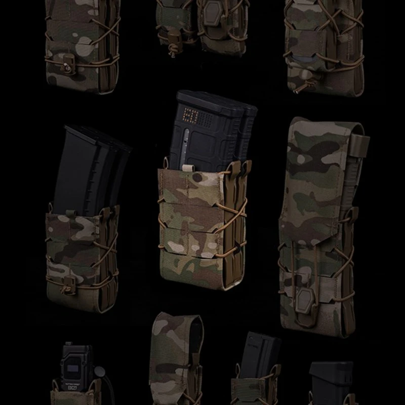 Bolsa táctica MOLLE doble para cargadores AK 5,56/7,62 Tiger – funda completa Mag V2 - imagen 2