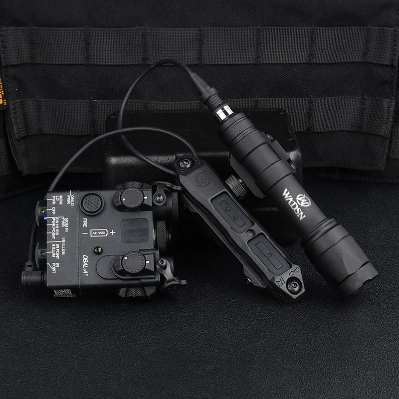 WADSN DBAL A2 indicador láser de punto rojo y verde, linterna táctica de caza, M300, M600C, interruptor de presión de Control Dual, accesorios - imagen 3