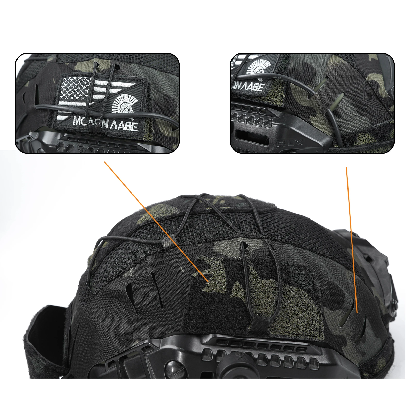 Dmgear Mtek cubierta de casco de malla casco táctico equipo de protección Airsoft caza accesorio al aire libre - imagen 4
