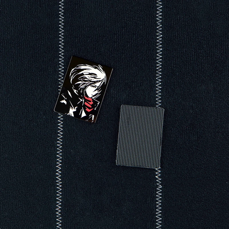 Mikasa Ackerman parches de Metal para decoración de mochila, insignia táctica de Anime de dibujos animados con gancho - imagen 5