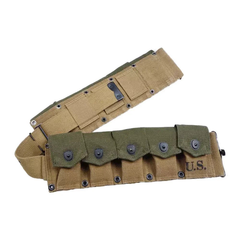 Bolsa de EE. UU. WW2, equipo de soldados, Kit de combinación de equipo Vintage, doble Color a juego, bolso de guirnalda a juego de colores Retro clásico - imagen 2