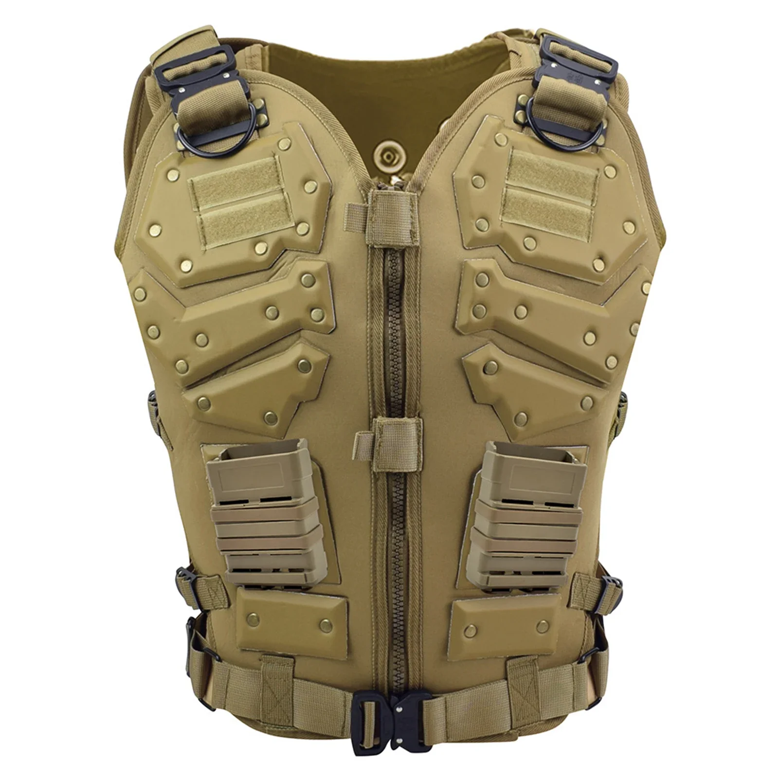 Chaleco Molle de combate ajustable, chaleco de Paintball Airsoft, armadura, portador de placa de caza, accesorios Airsoft, juego de guerra del ejército de combate al aire libre - imagen 3