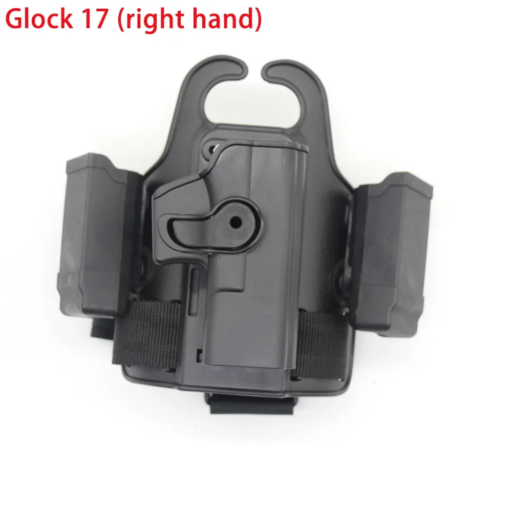 Funda táctica de pierna Colt 1911 con bolsas para cargador pistola - imagen 2