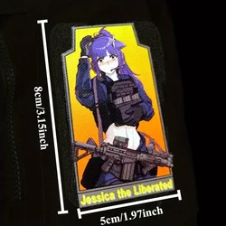 Parche táctico velcro Jessica Arca de Amanhã verde militar