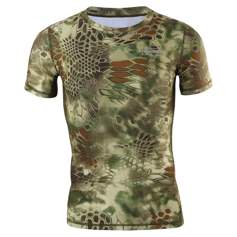 Camisetas tácticas de camuflaje para hombres, ropa informal de manga corta de verano, ropa de moda, Camisetas estampadas de alta calidad - imagen 5