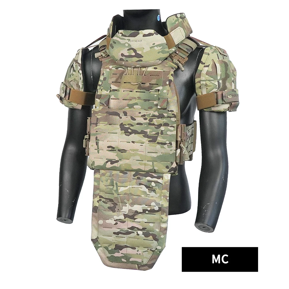 DMGear-chaleco táctico con protección para la entrepierna, traje de protección para la ingle, cuello, hombro, Arrmor, Airsoft, equipo de bolsa de armadura corporal