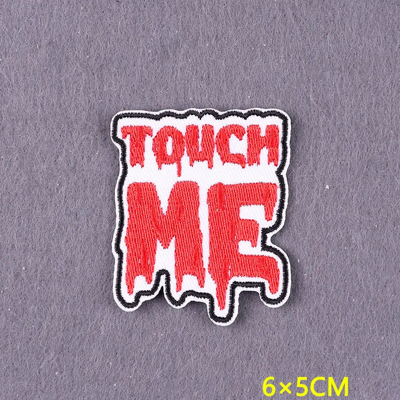 Parche bordado de terror, parches termoadhesivos para planchar en la ropa, rayas, insignias misteriosas DIY, ropa para mochila - imagen 4