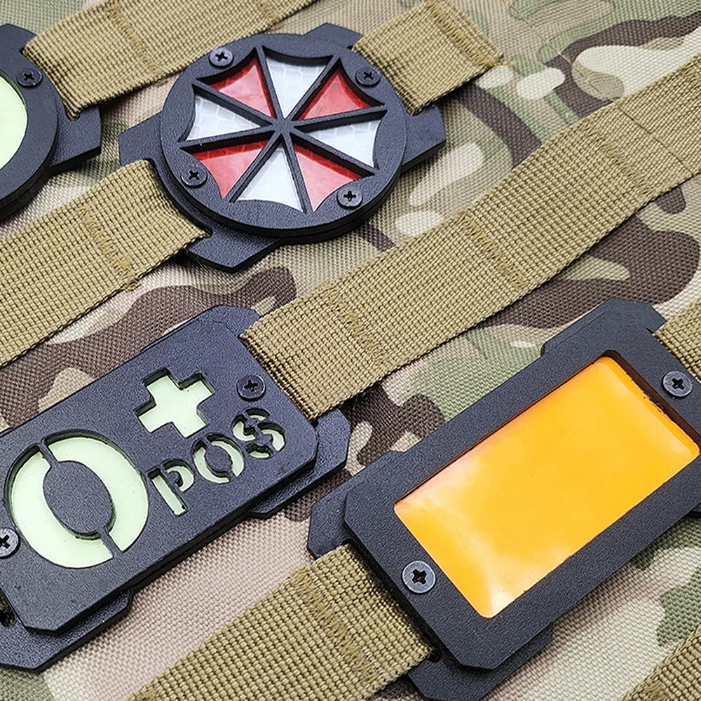 Parche táctico Molle, marmoleable banda luminosa, insignia de hebilla de paraguas, insignia de equipo, accesorios de emblema - imagen 5