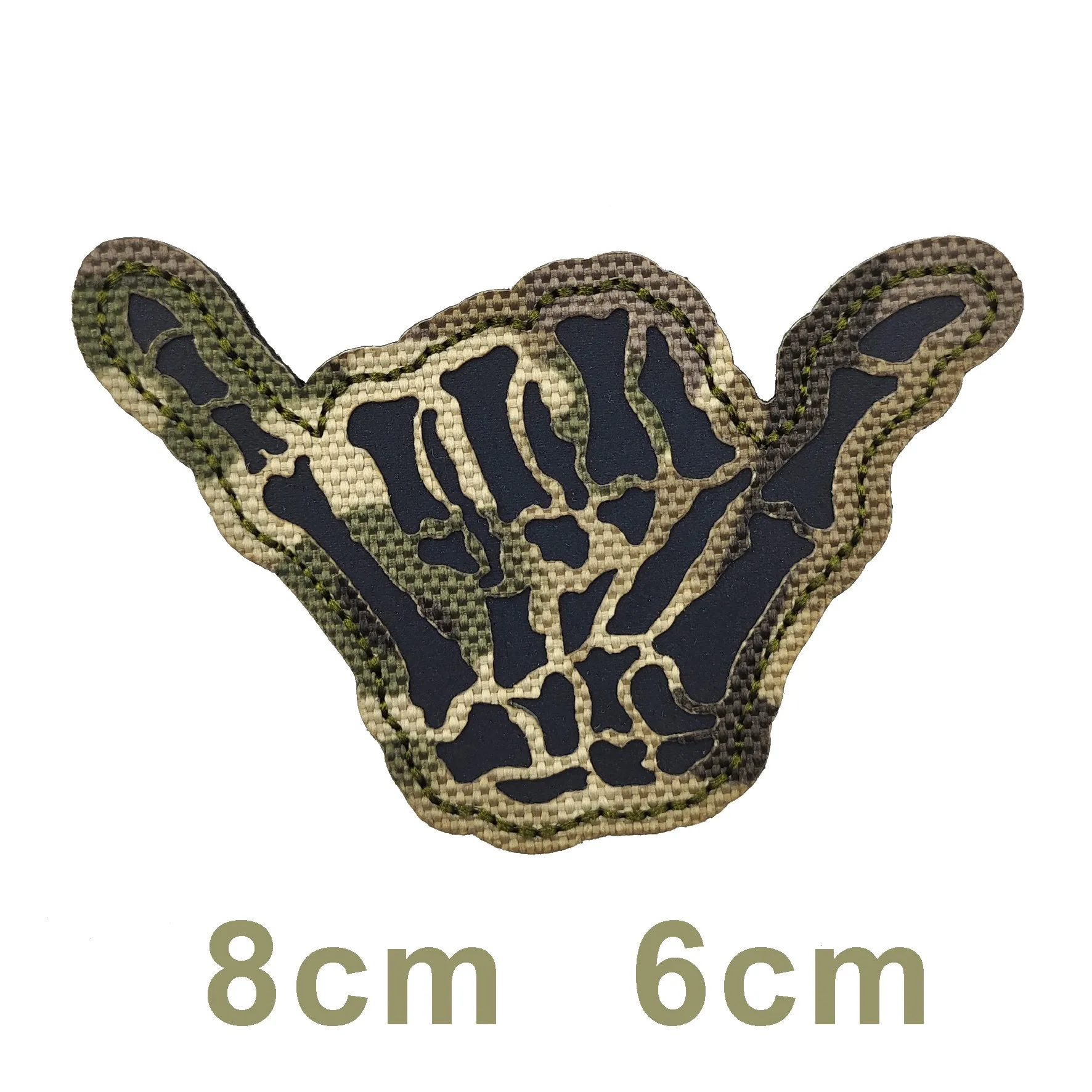 Cruz calavera dedo esqueleto ropa táctica chaleco mochila templario Caballero paseo recompensa de cazador Ranger etiquetas parche mágico - imagen 5