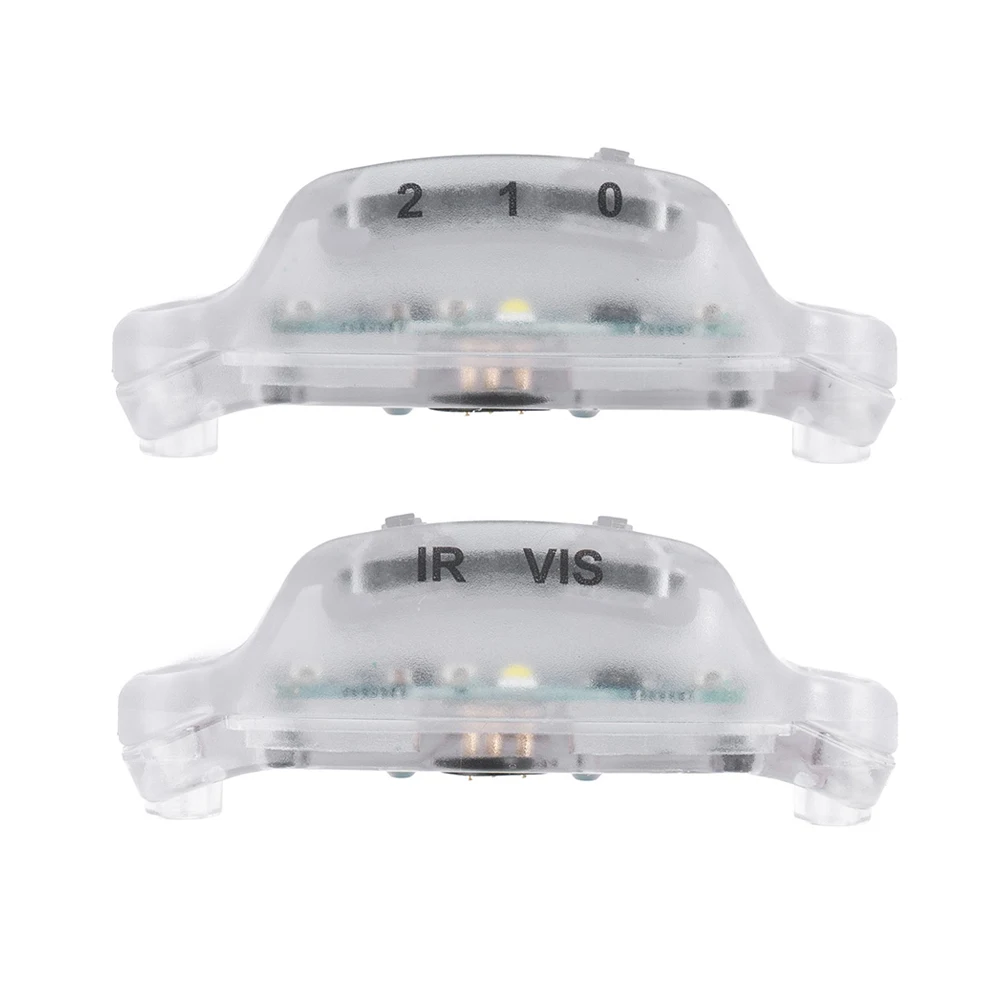 2Pcs Taktische Helm Licht ARC Schiene Signal Licht IR/Weiß LED Taschenlampe für Airsoft Militar Ausbildung ARC modulare Schnelle Helm - imagen 3