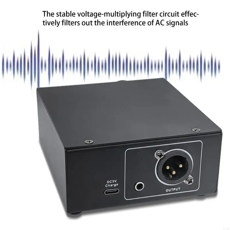 Adaptador alimentación 48V Studio con línea USB blindada por cable carga para grabar micrófono K1KF - imagen 5