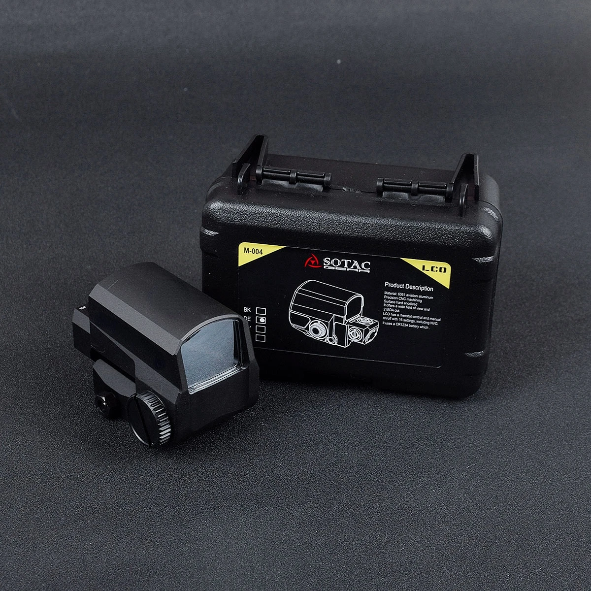 Mira táctica holográfica LCO de punto rojo, accesorio compatible con todos los rieles de 20mm, para caza al aire libre, para rifle con colimador - imagen 4