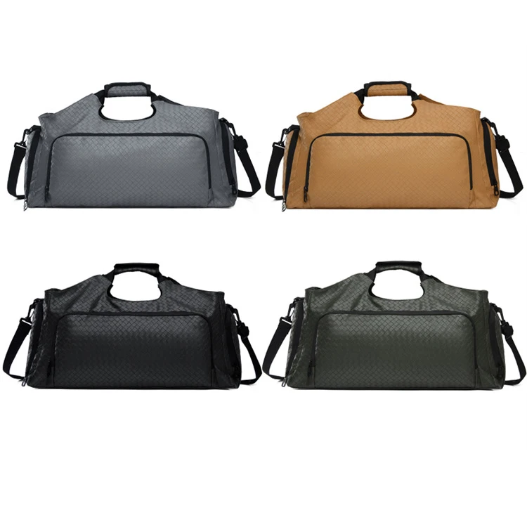 Lawaia-Bolsa de gimnasio para hombre, bolsa de lona deportiva con separación en seco y húmedo, impermeable, organizador de ropa de entrenamiento y almacenamiento de zapatos - imagen 5