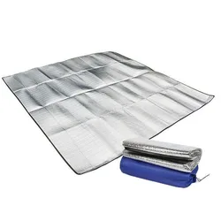 Estera de Picnic para exteriores, almohadilla de espuma de papel de aluminio a prueba de humedad de doble cara, impermeable y aislante, estera de Camping para playa
