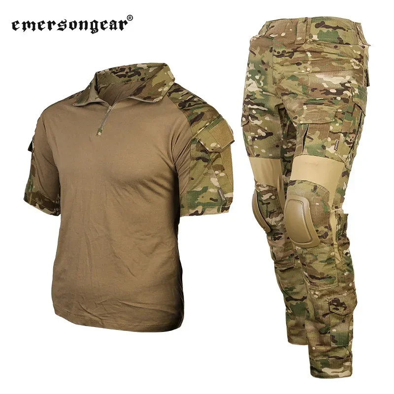 Emersongear versión de verano conjunto de combate uniforme ropa camisas tácticas pantalones trajes de entrenamiento Camping Airsoft MC EM6919 - imagen 2