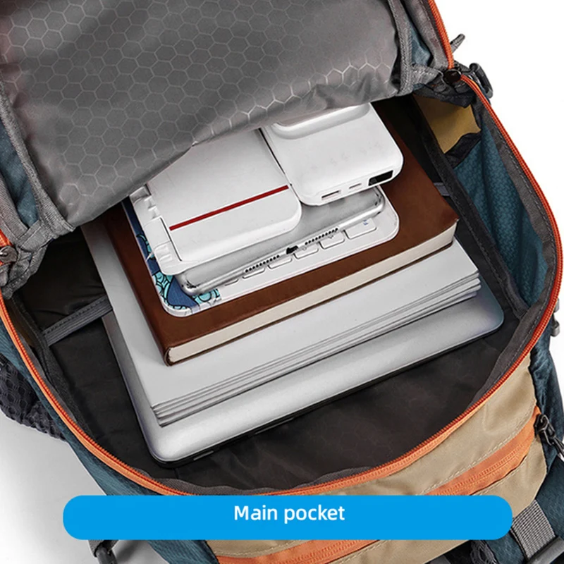 Mochila de escalada para acampar al aire libre, senderismo, ciclismo, mochila con zapatos, bolsa de lona de viaje deportiva, bolsas grandes de almacenamiento de equipaje - imagen 4