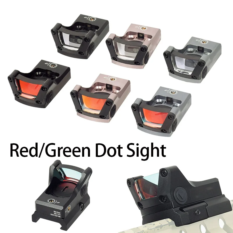 Mira táctica de punto rojo y verde, mira réflex 3MOA, marcado Original completo, óptica táctica Airsoft, riel de 20mm, montaje Universal para caza