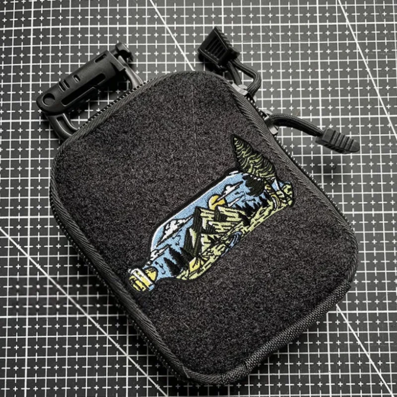 Parche táctico de bosque de montaña, insignia de moral militar, gancho bordado y bucle, mochila, ropa, pegatina decorativa, brazalete - imagen 3