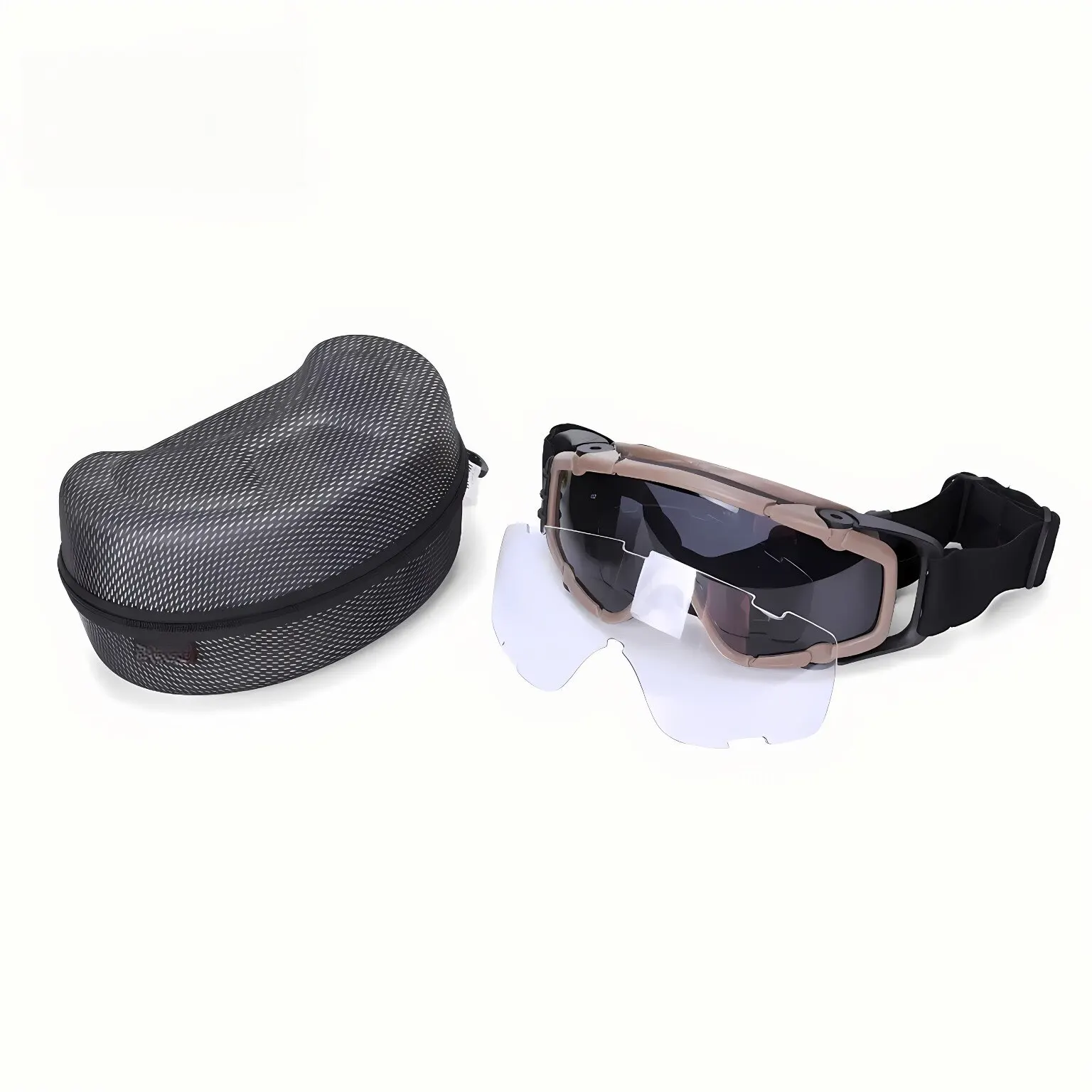 Gafas tácticas antivaho con ventilador, gafas antipolvo para casco al aire libre - imagen 3