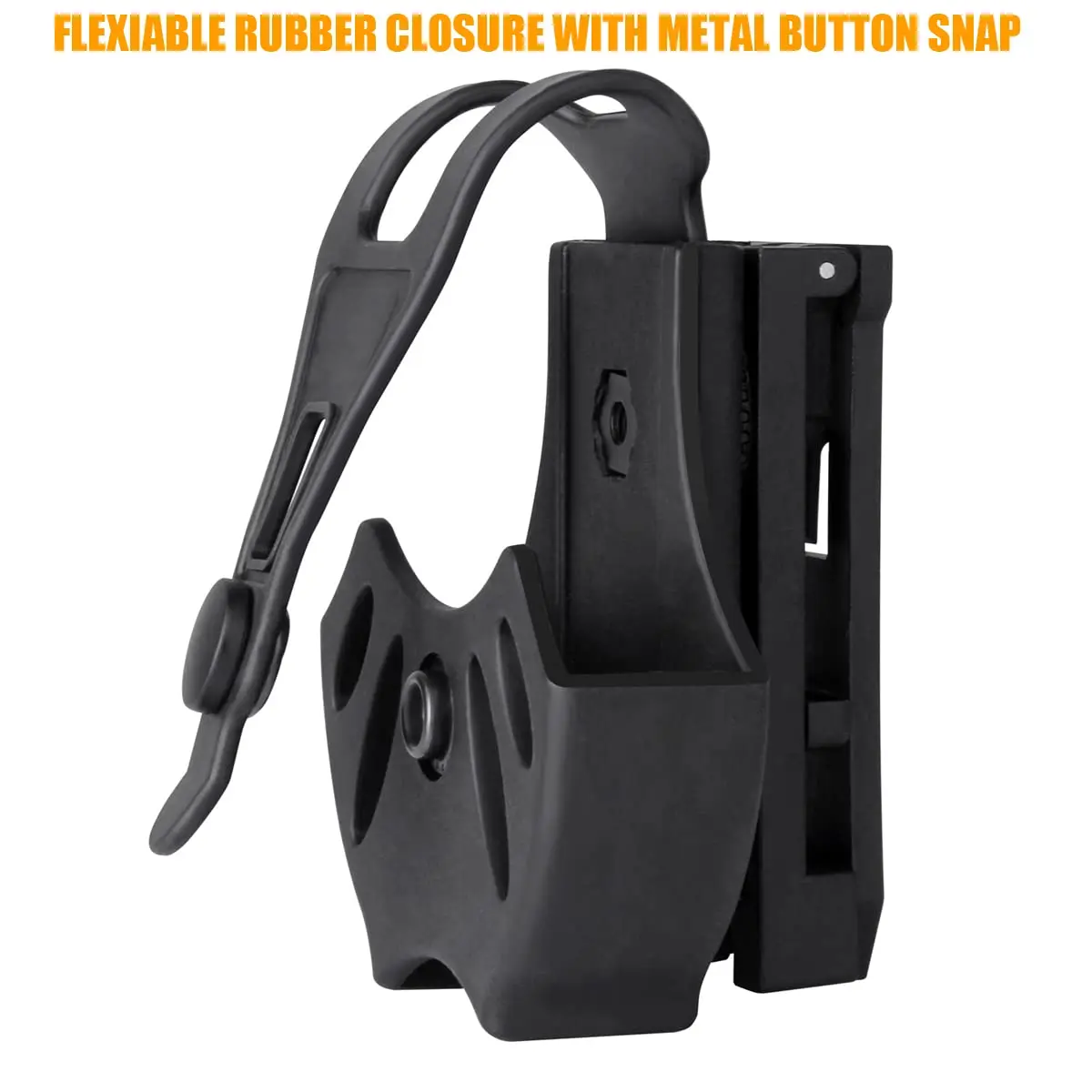 Funda de polímero para la mayoría de puños con cadena o bisagras, incluye puños ASP con Clip de cinturón Compatible con Molle giratorio de 360 grados - imagen 3