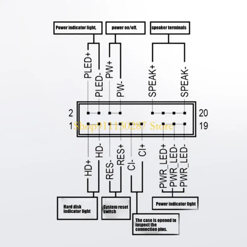 Zumbadores placas base sensibilidad J1HC para detección fallas en carcasas computadora con instalación sin y - imagen 2