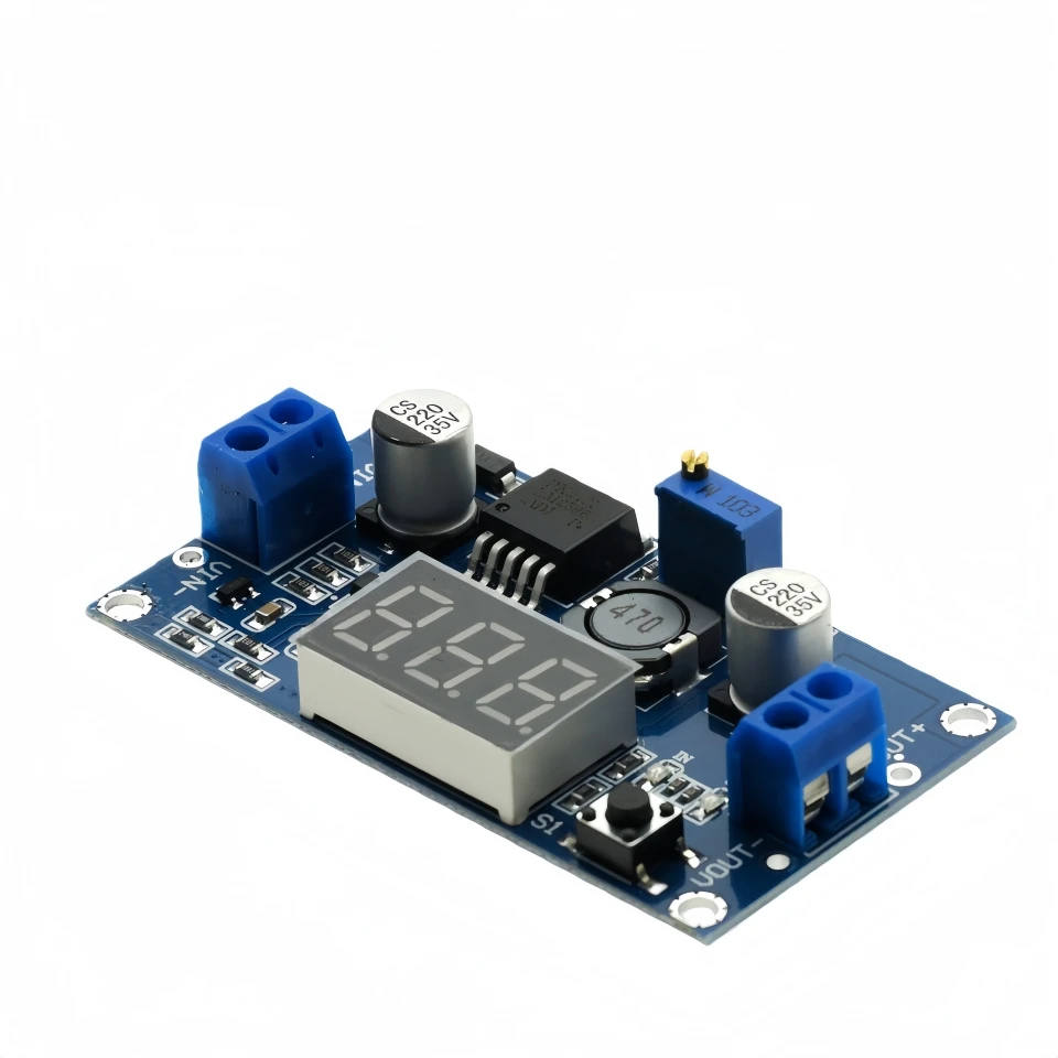 LM2596 regulador reductor ajustable con pantalla LED 4-40V - imagen 5