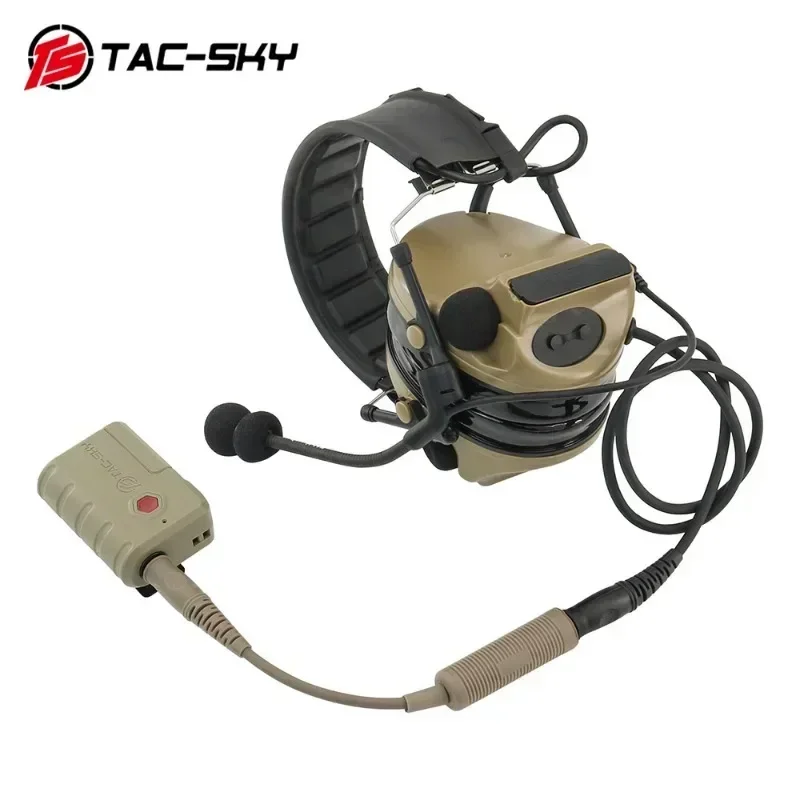 TS TAC-SKY COMTA adaptador táctico Bluetooth Ptt para auriculares tácticos de caza y tiro adaptador de cableado militar a civil - imagen 3