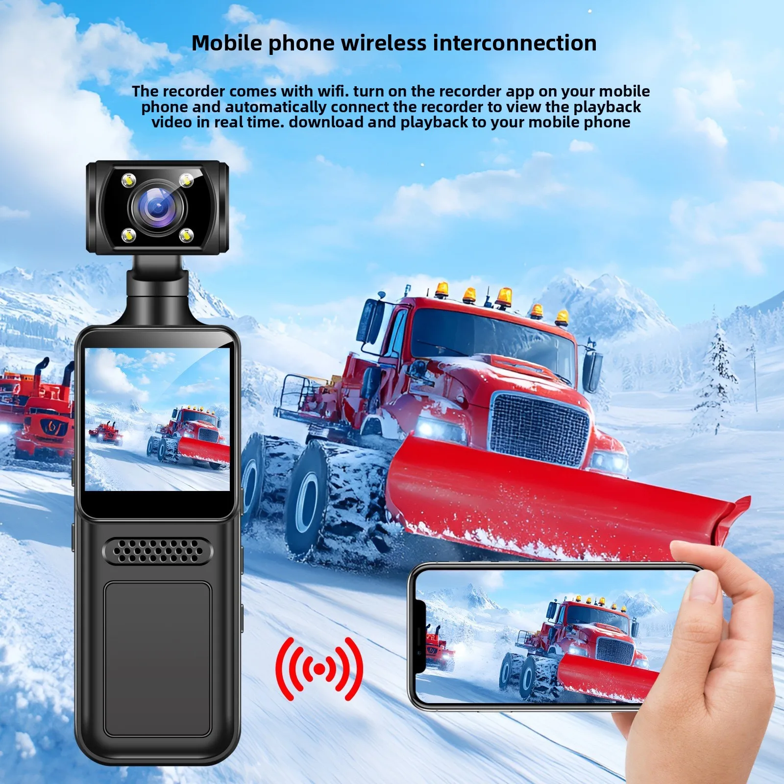 Cámara de acción HD 4k, detección de movimiento, Mini cámara Wifi antivibración, cámara giratoria de 180 grados, casco, grabadora de conductor de bicicleta de viaje - imagen 3