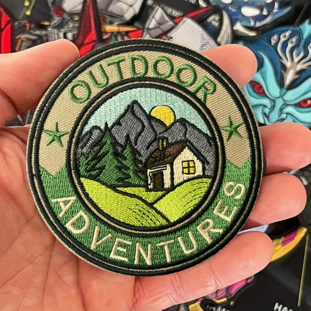 Parche táctico de moral para aventuras al aire libre, parches militares personalizados bordados con gancho para ropa, mochila, pegatina decorativa - imagen 4